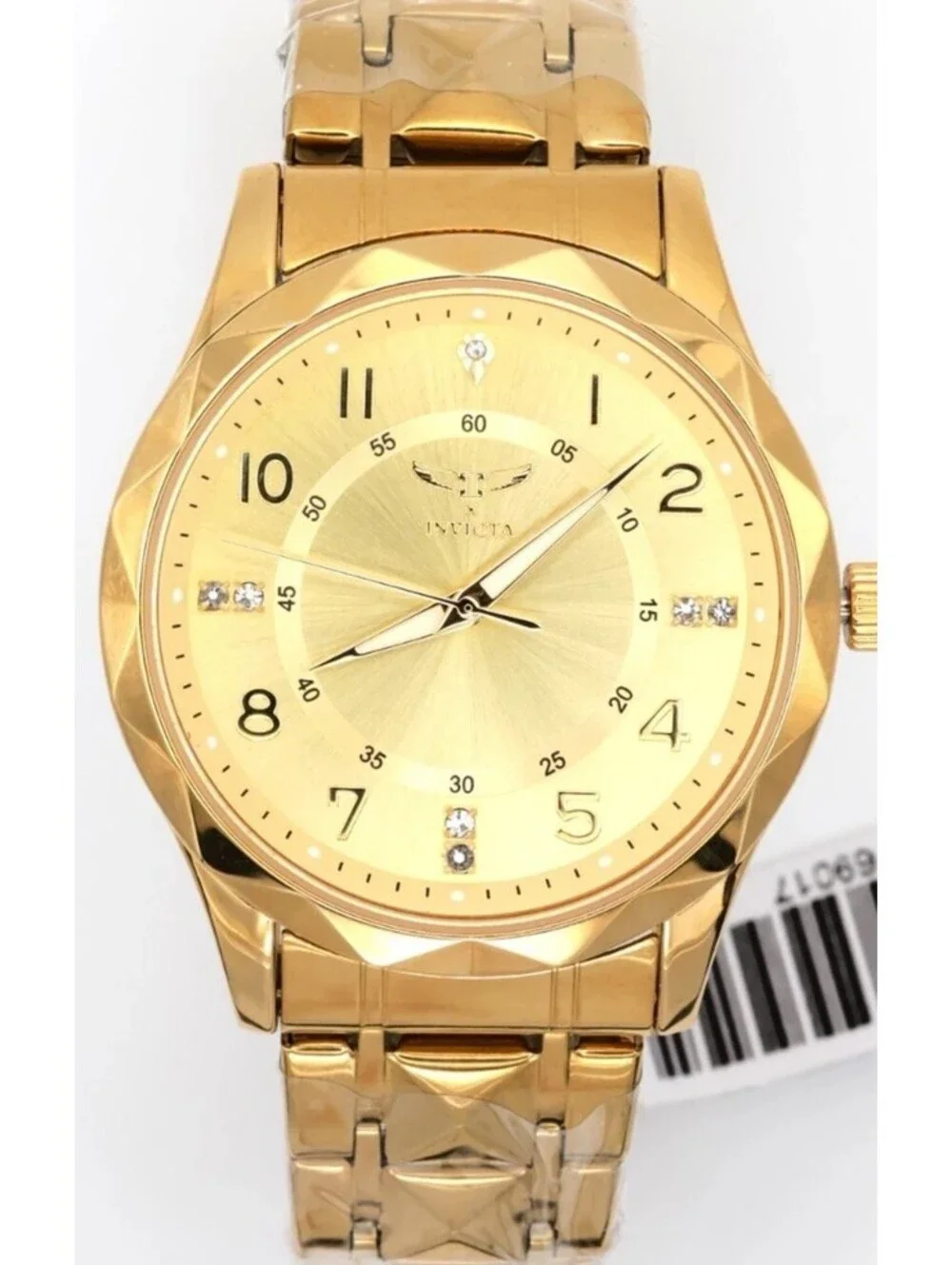 Invicta Specialty Gold Men’s Watch- Quartz Stainless Steel- 41mm 69017 New